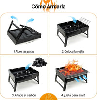 Parrilla Portátil Go — Asador de Carbón Plegable + 🎁 Selladora al Vacío GRATIS 3