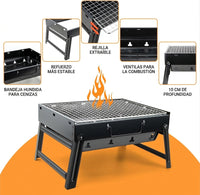 Parrilla Portátil Go — Asador de Carbón Plegable + 🎁 Selladora al Vacío GRATIS 4