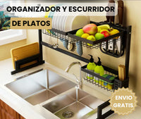 Escurridor de Platos Multifuncional - Vajilla Seca y Cocina Ordenada 3