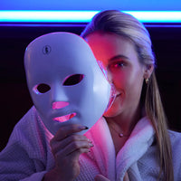 Máscara LED Facial 7 Colores Terapia Luz - Anti Acné Anti Arrugas 4